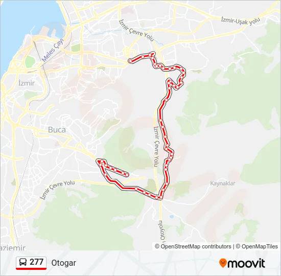 277 Bus Line Map