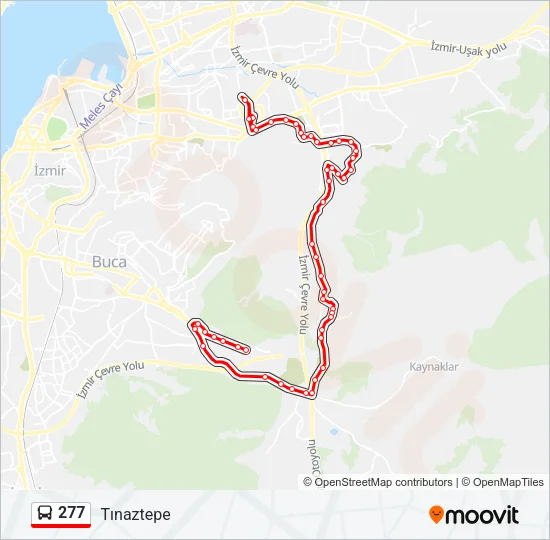 277 Bus Line Map