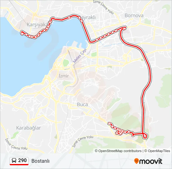 290 Bus Line Map