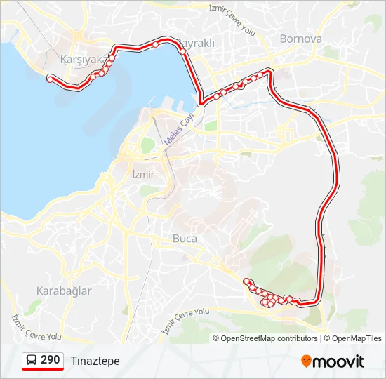 290 Bus Line Map