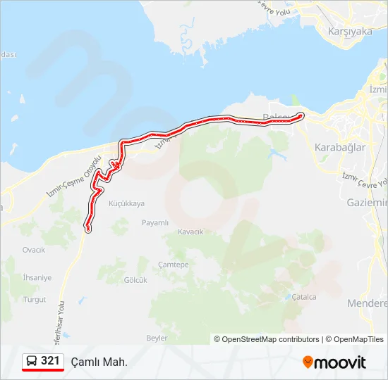 321 Bus Line Map