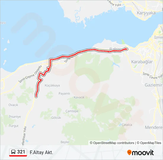 321 Bus Line Map