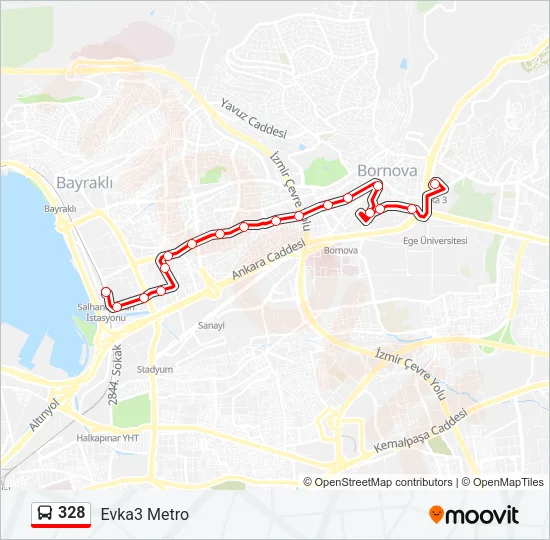 328 Bus Line Map