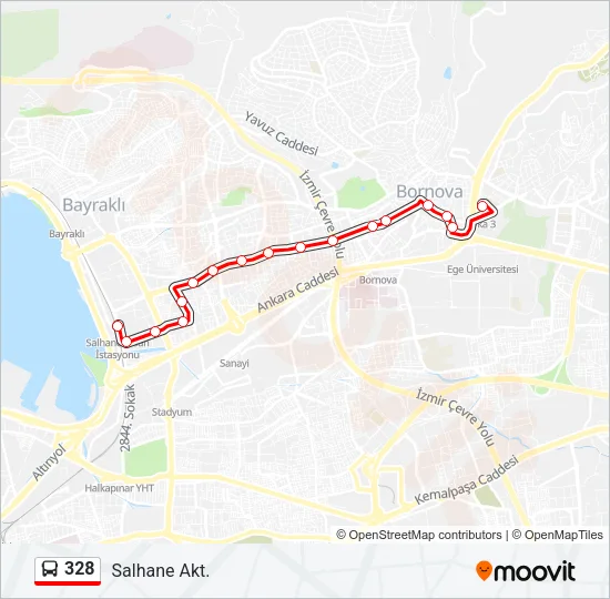 328 Bus Line Map