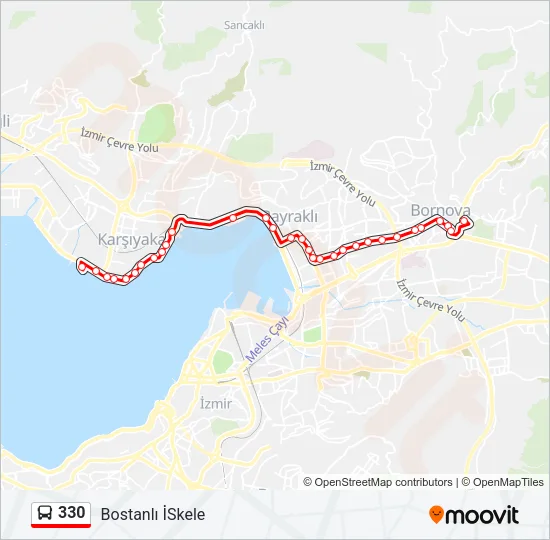 330 Bus Line Map