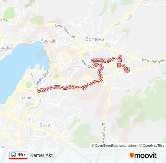367 Bus Line Map