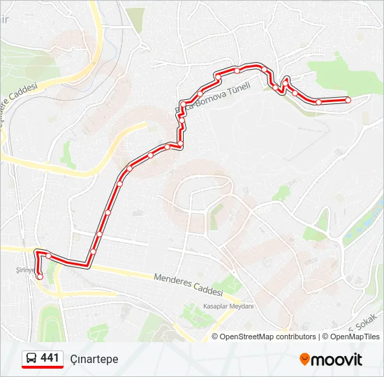441 Bus Line Map