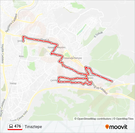 476 Bus Line Map