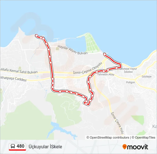 480 Bus Line Map