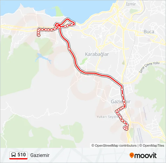 510 Bus Line Map