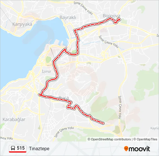 515 Bus Line Map