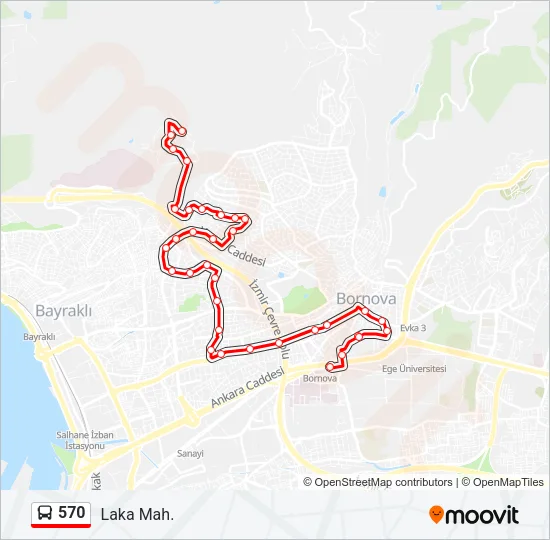 570 Bus Line Map