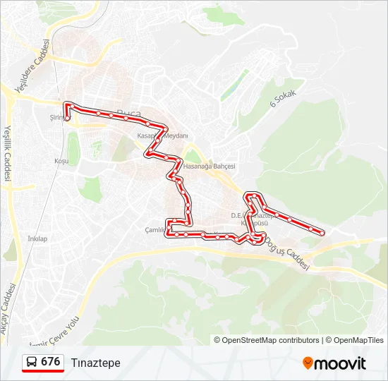 676 Bus Line Map