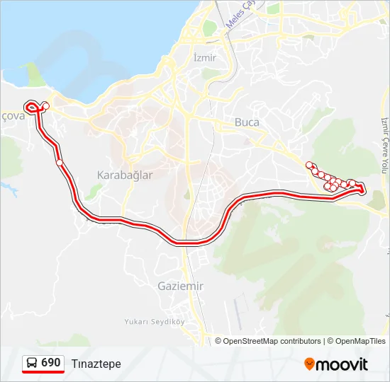 690 Bus Line Map