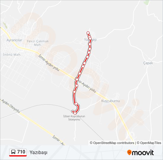 710 bus Line Map