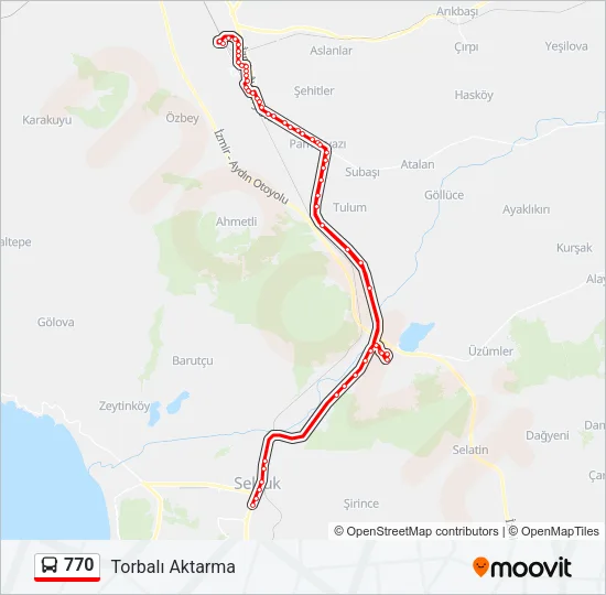 770 Bus Line Map