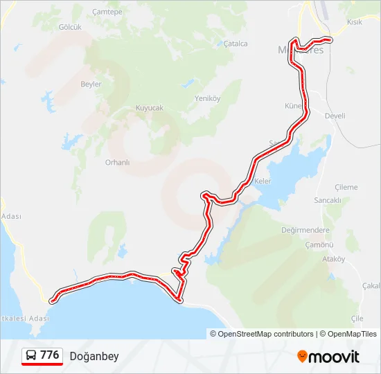 776 Bus Line Map