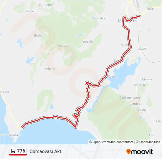 776 Bus Line Map