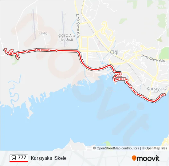 777 Bus Line Map