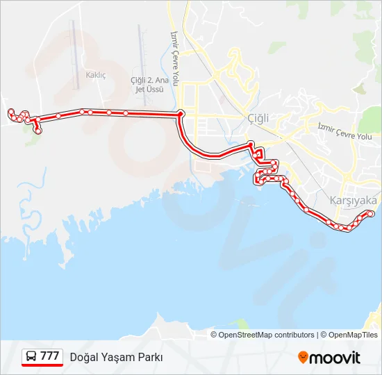 777 Bus Line Map