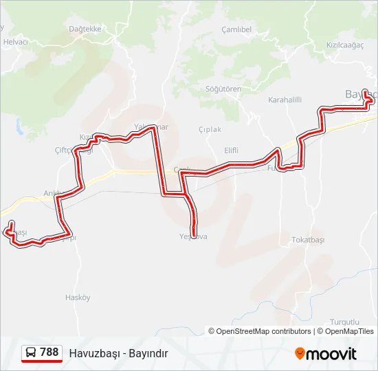 788 Bus Line Map