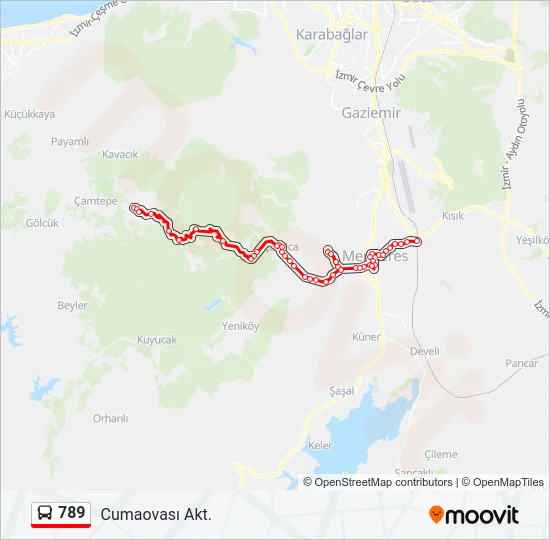 789 Bus Line Map