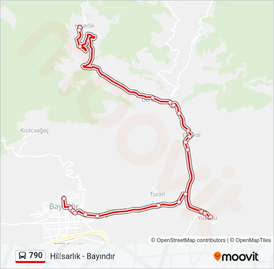 790 Bus Line Map