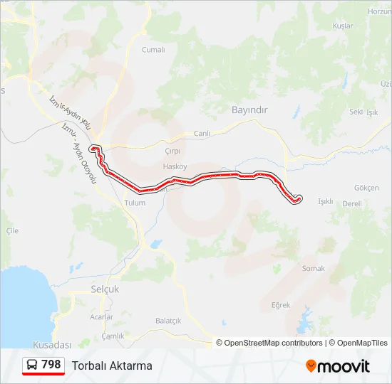 798 Bus Line Map
