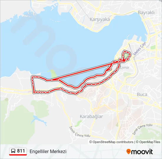 811 Bus Line Map