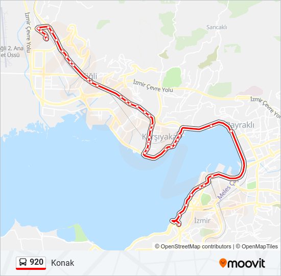 920 bus Line Map