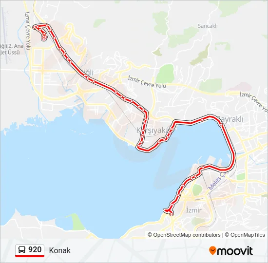 920 Bus Line Map