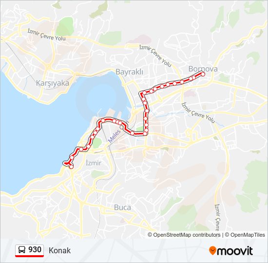 930 bus Line Map