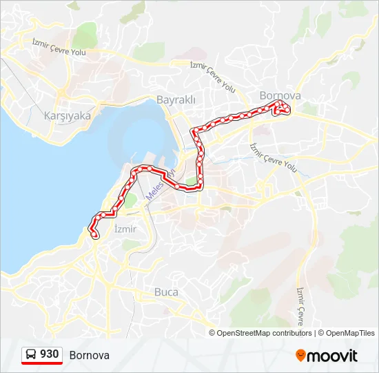 930 Bus Line Map