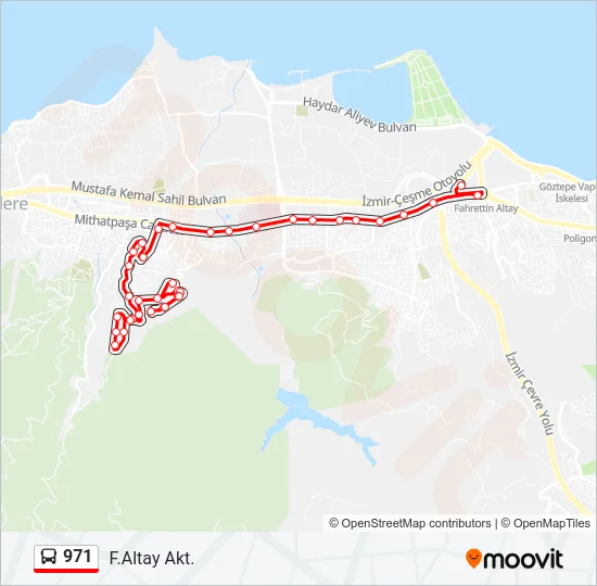 971 Bus Line Map