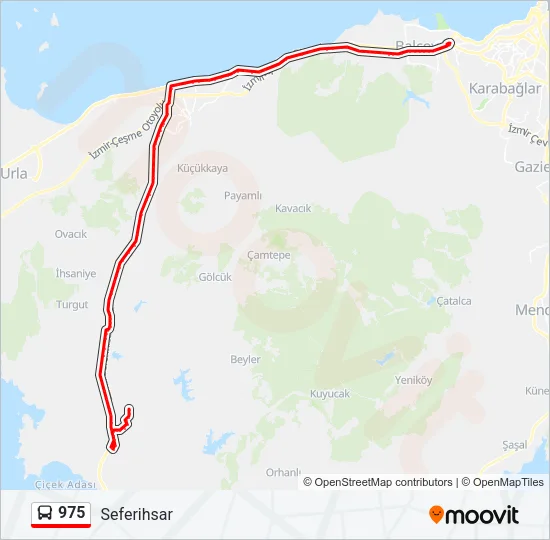 975 Bus Line Map