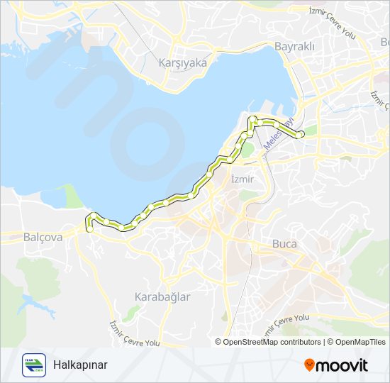 T2 tramvay Hattı Haritası