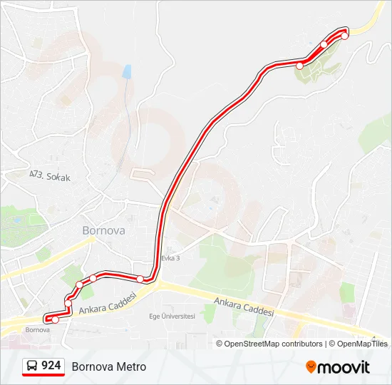 924 Bus Line Map