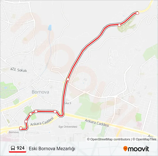 924 Bus Line Map
