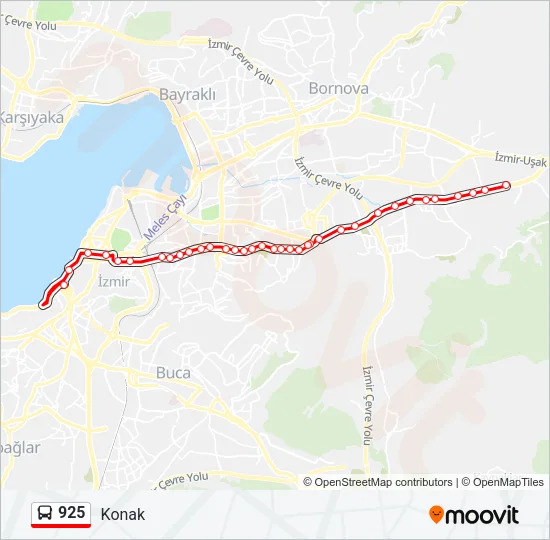 925 Bus Line Map