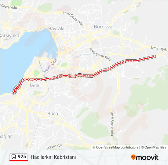 925 Bus Line Map