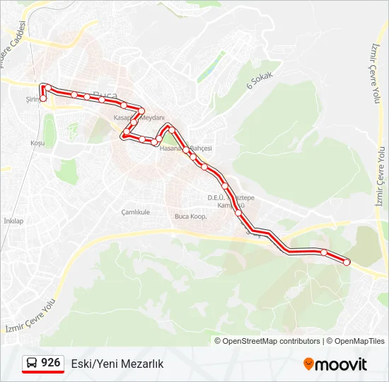 926 Bus Line Map