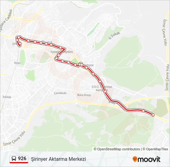 926 Bus Line Map