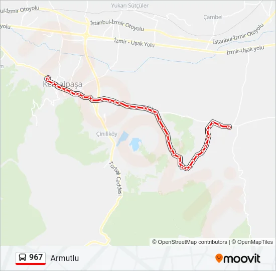 967 Bus Line Map