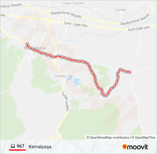 967 Bus Line Map