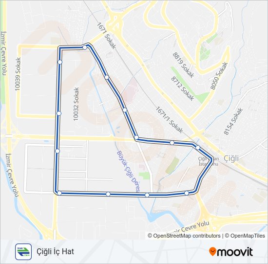 T3 tramvay Hattı Haritası