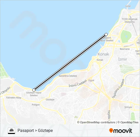 GÖZTEPE - PASAPORT  Line Map