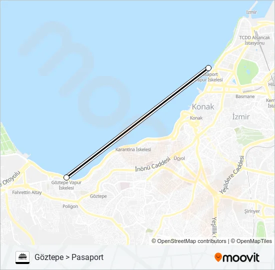 GÖZTEPE - PASAPORT  Line Map