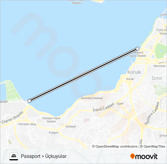 PASAPORT - ÜÇKUYULAR  Line Map