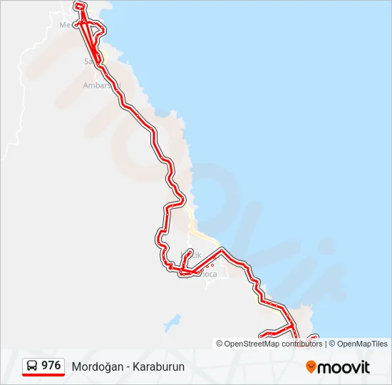 976 Bus Line Map