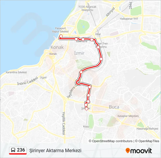 236 Bus Line Map